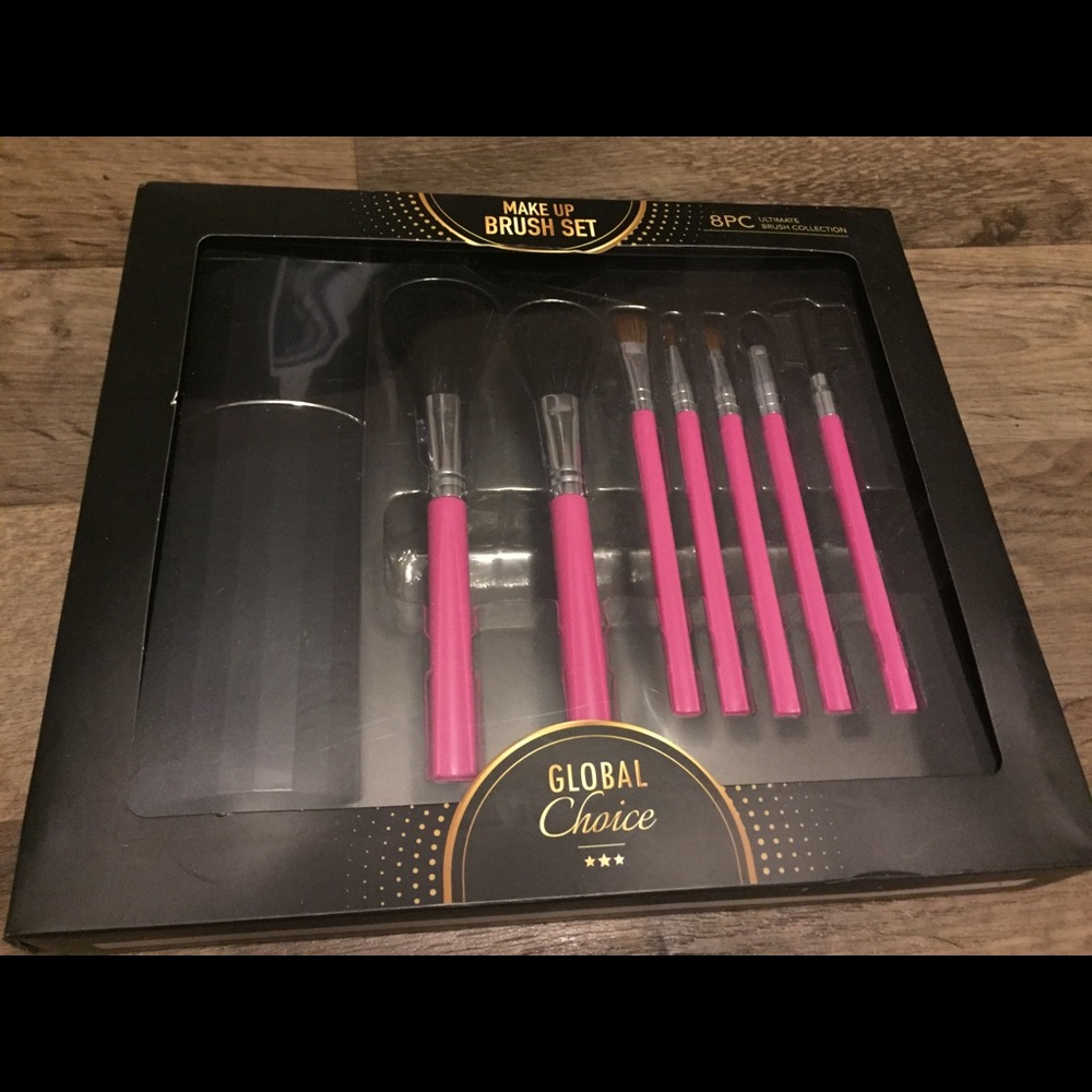 Make up brushes and holder